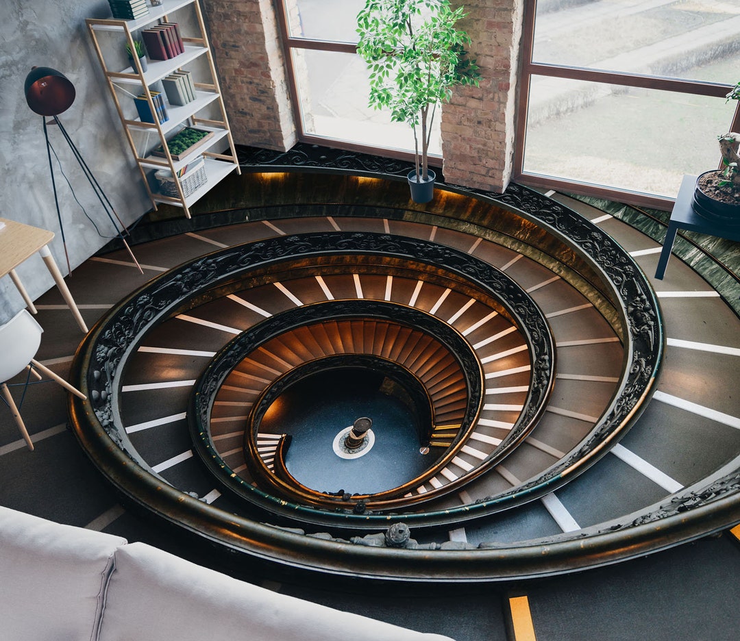 3D Secret Spiral Staircase 4050 Floor Wallpaper Murals Self-adhesive