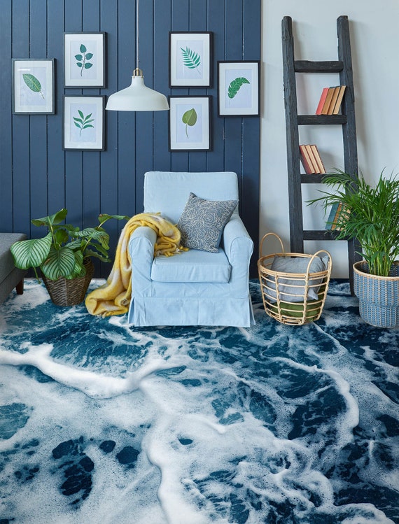 Papier Peint Autocollant Amovible 3D Ocean M2295 - Papillon - Déco Murale Eve