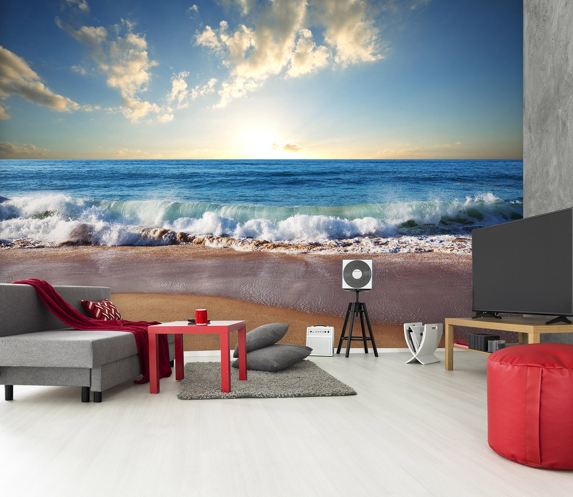 Ocean Beach 1258 Wallpaper Mural Self Adhesive Peel and Stick - Etsy