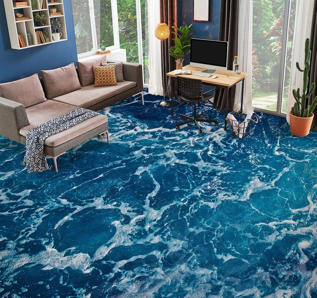 3D Blue Ocean 3067 Floor Wallpaper Murals Self-adhesive Removable ...