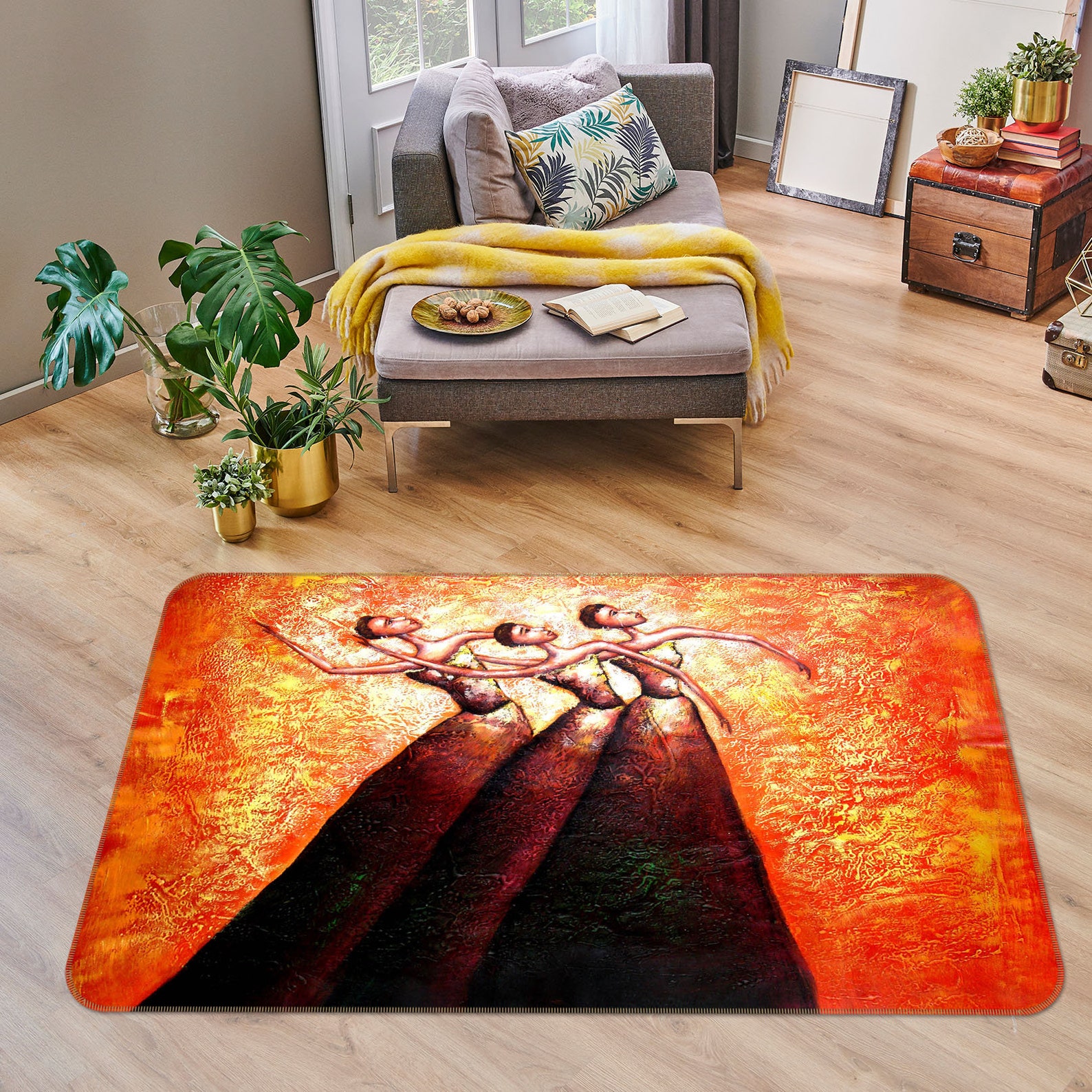 3D Beautiful Dance FA028 Floor Non Slip Rug Carpet Room Mat Etsy