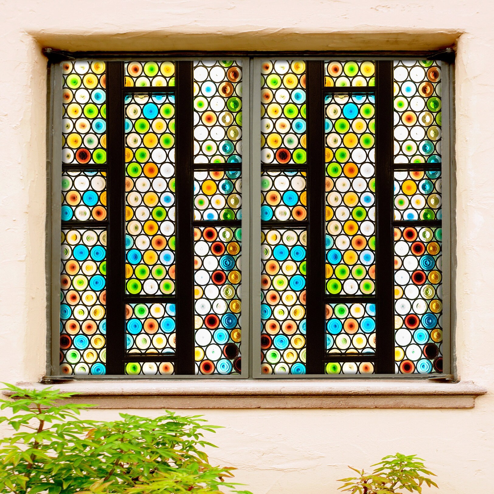  Colorful Home Decor 3D Películas de privacidad estática  decorativas para ventana, diseño psicodélico de rayas de contorno ondulado,  movimiento dinámico moderno, 17.7 x 24 pulgadas, para decoración del hogar  y oficina