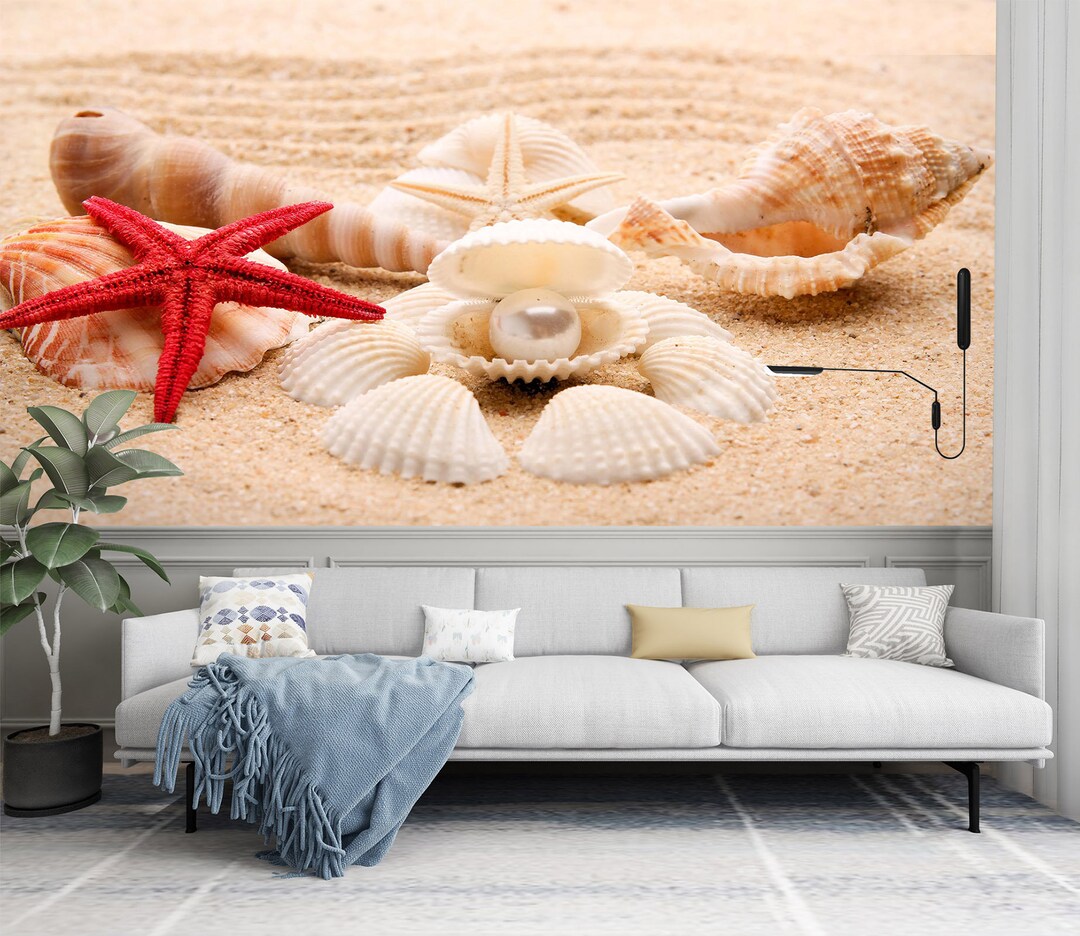Pearl Starfish 1532 Wallpaper Mural Self Adhesive Peel and Stick Wall ...