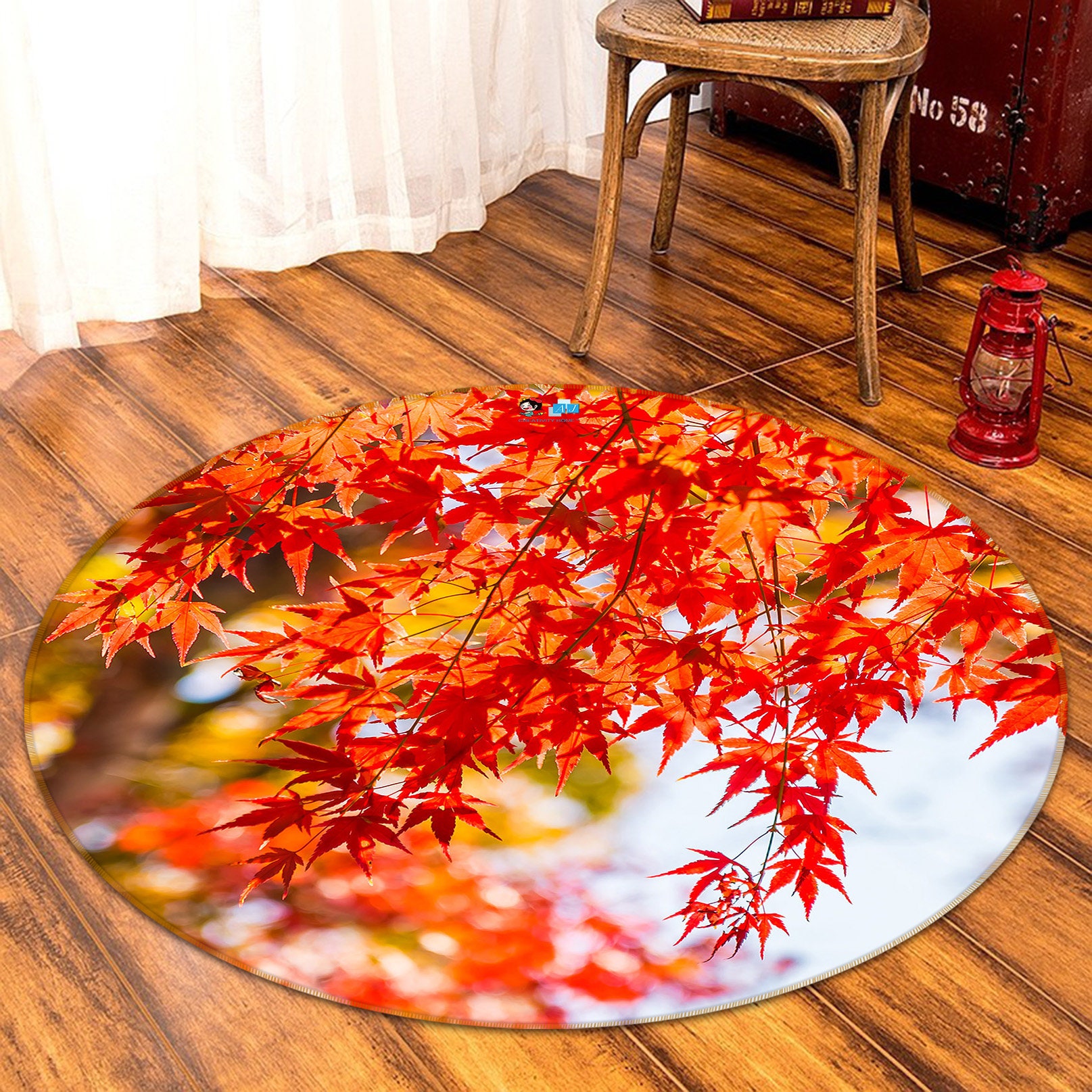 3D Red Maple Leaves FA4852 Floor Non Slip Rug Carpet Room Etsy