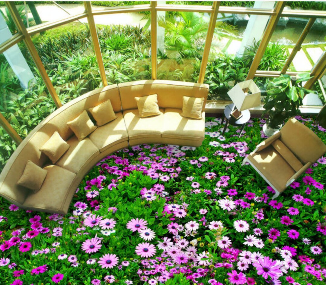 3D Flower Bush 1081 Floor Wallpaper Murals Self-adhesive - Etsy