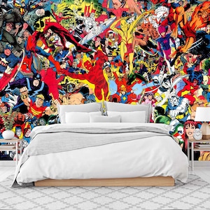 123"x87"(312x219cm) Cartoon Anime 850 Wallpaper Mural Self Adhesive Peel and Stick Wall Sticker Wall Decoration Design Removable