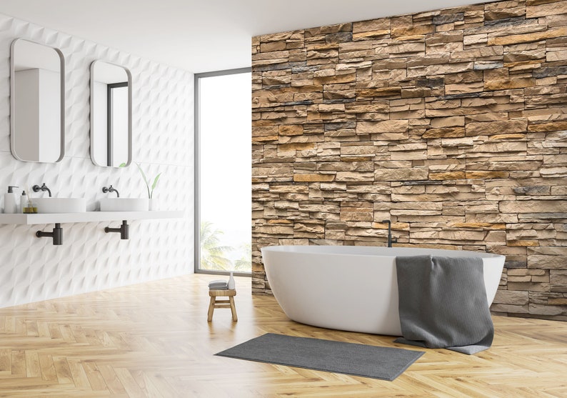 Brick Wall Texture 1432 Wallpaper Mural Self Adhesive Peel and | Etsy
