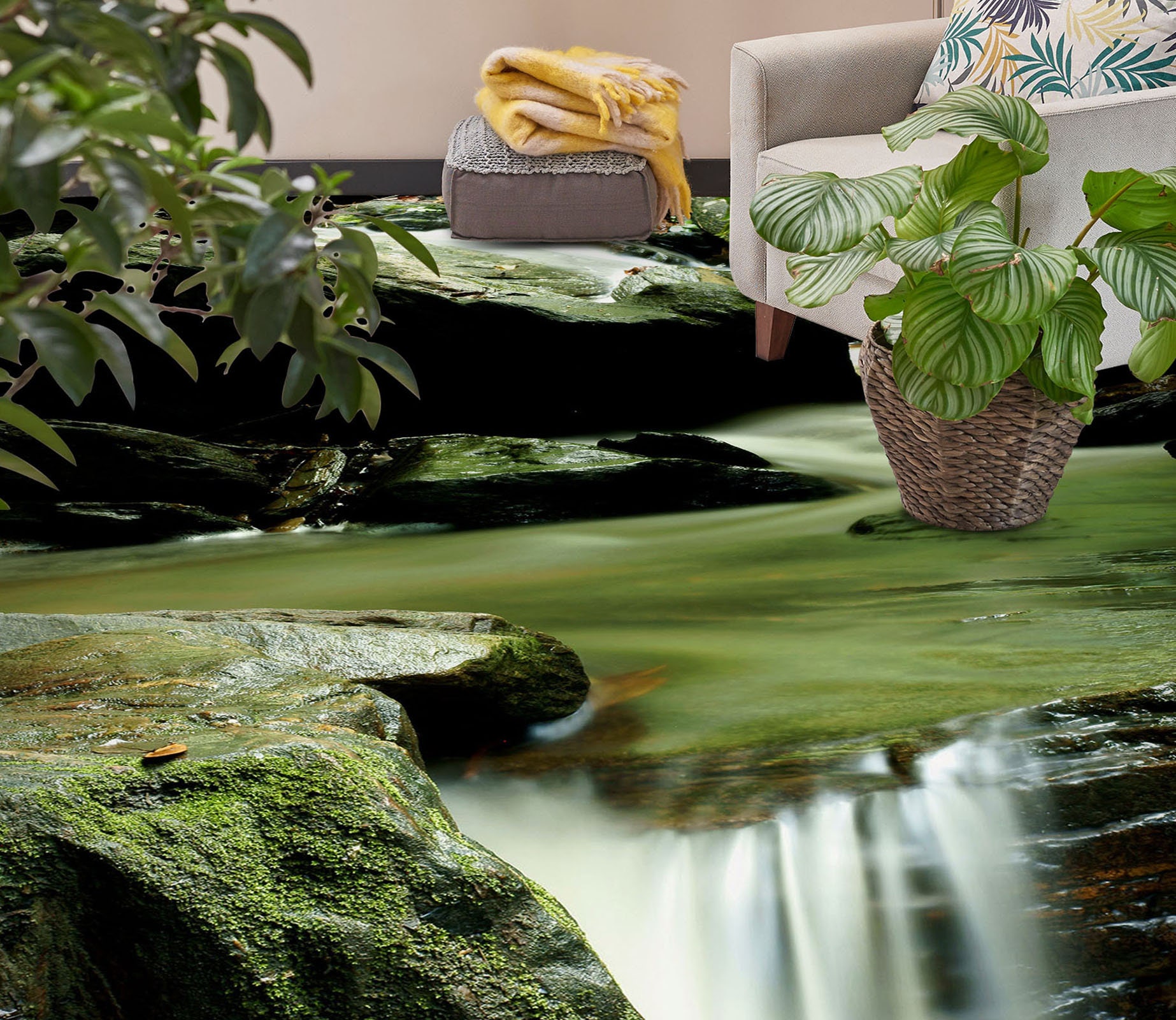 3D Tranquil Green Lake 7976 Floor Wallpaper Murals Etsy