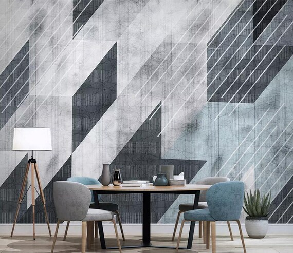 Black Pattern 2750 Wallpaper Mural Self Adhesive Peel and - Etsy