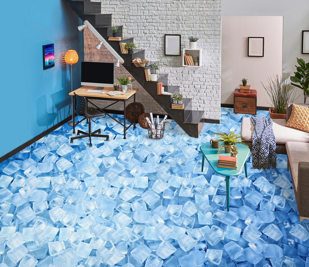 3D Ice Cube Art 4107 Floor Wallpaper Murals Self-adhesive Removable ...