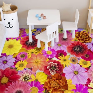 Fiori speciali 3D 3112 Carta da parati per pavimenti Murales Autoadesivo Rimovibile Cucina Pavimento per bagno Pavimento impermeabile Tappeto Tappetino Stampa Resina epossidica 2023