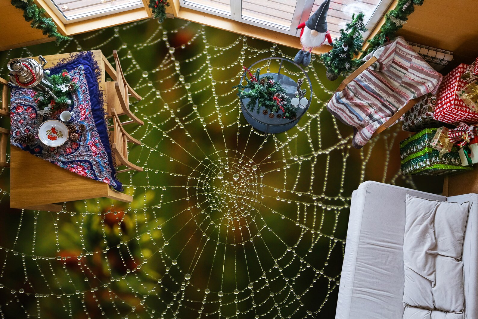 3D Spider Web 4130 Floor Wallpaper Murals Self-adhesive - Etsy