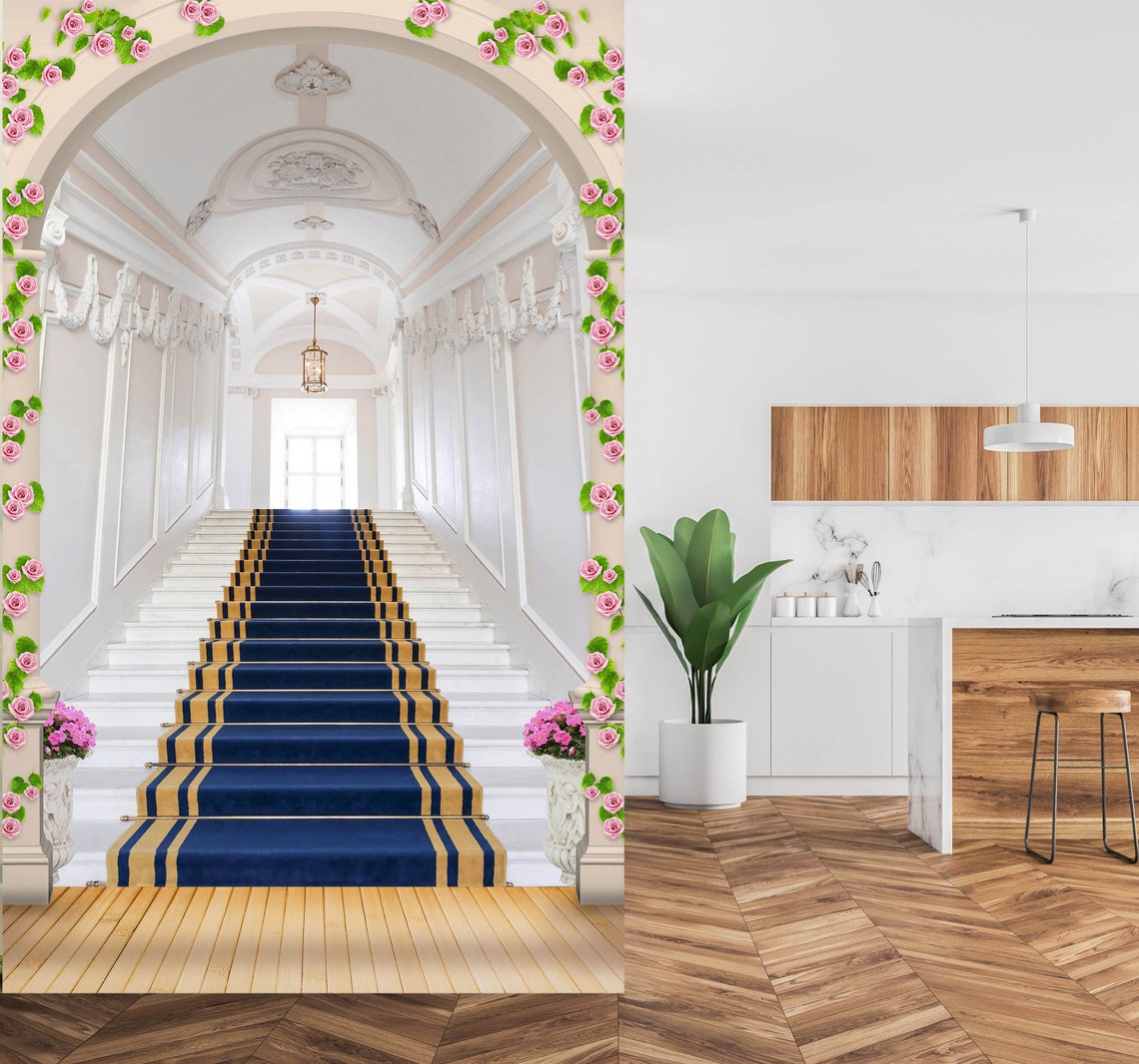 Arch Staircase 1761 Wallpaper Mural Self Adhesive Peel and Etsy