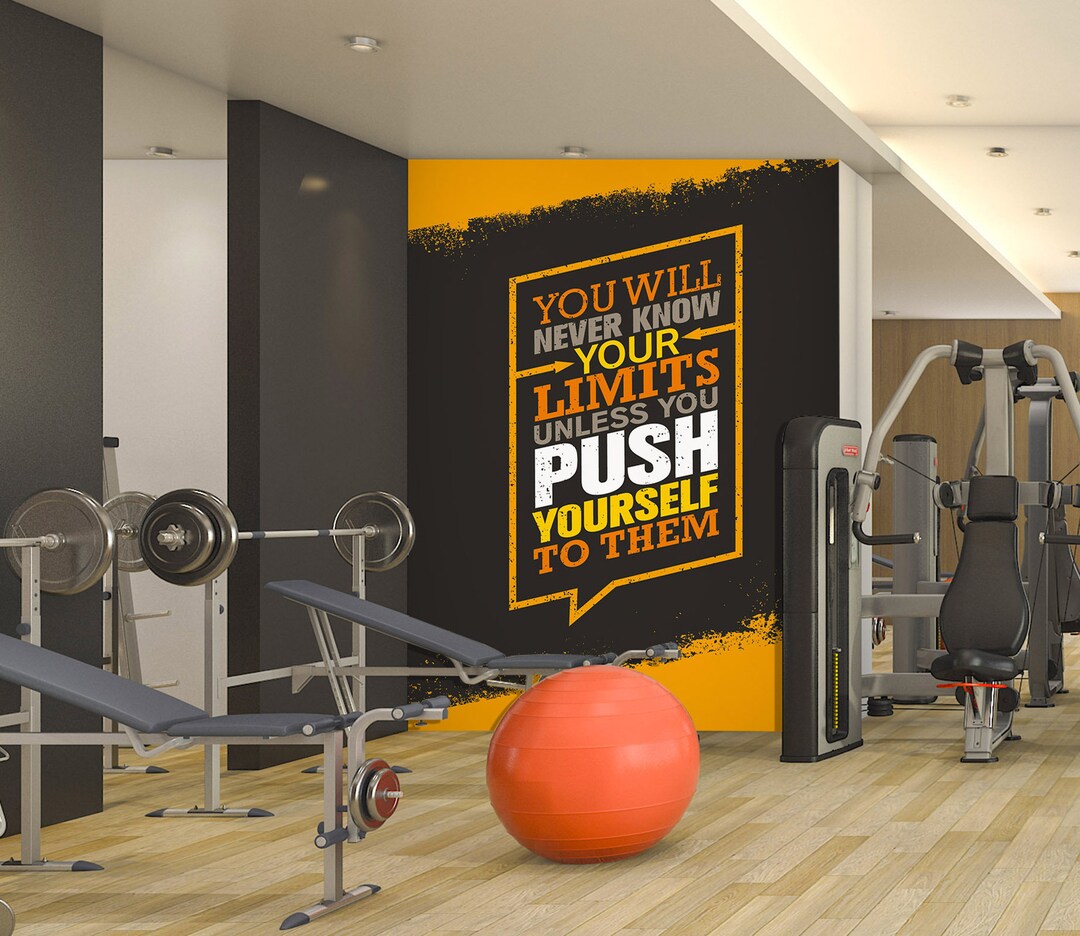 3D Motivate Yourself 5206 Gym Sports Wallpaper Mural Self Adhesive Peel
