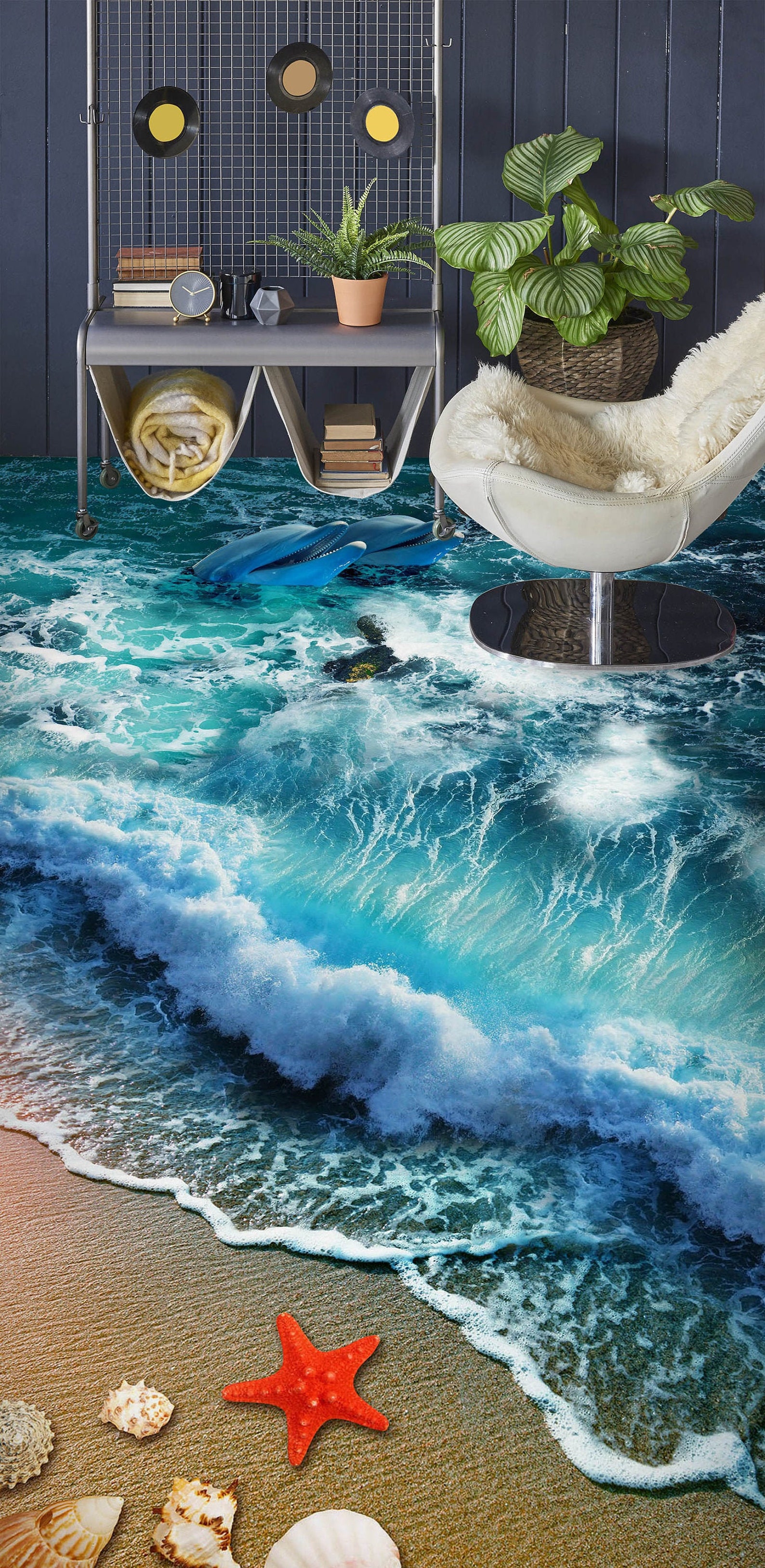 3D Small Red Starfish 6464 Floor Wallpaper Murals - Etsy