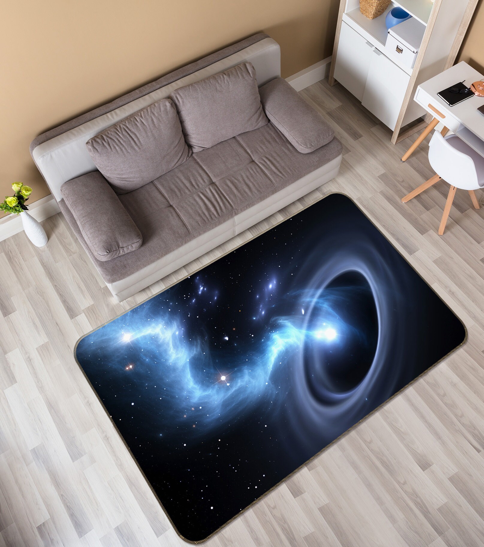 Details about / 3D Universe Galaxies 73 Non Slip Rug Mat Room Mat Round Elegant Photo Carpet CA