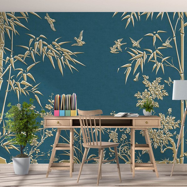 Bamboo Wallpaper Etsy