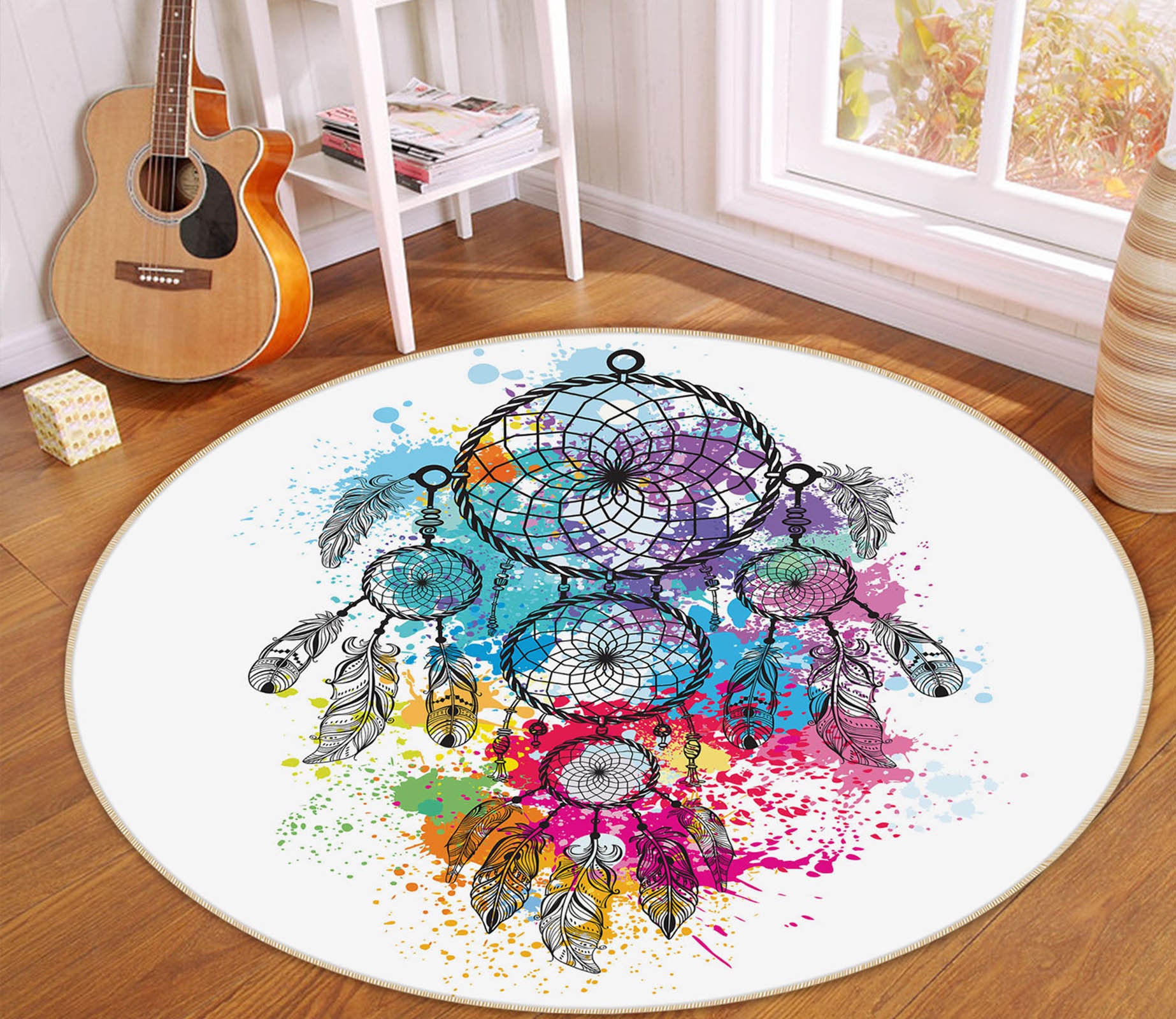 3D Creative Dream Catcher FA4741 Floor Non Slip Rug Carpet Etsy