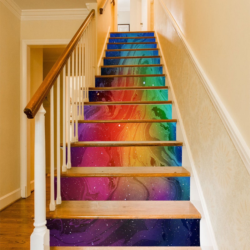 Home Décor Details about 3D Beautiful Lake 9 Stair Risers Decoration Photo Mural