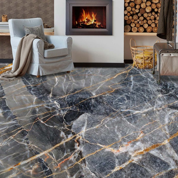 3D Big Gray Stones 196 Floor Mural  Wallpaper Murals Rug & Mat Print Epoxy waterproof bath floor main image 0