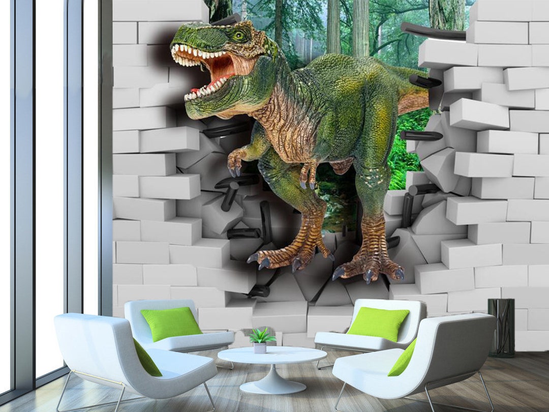 Dinosaur Wall 2076 Wallpaper Mural Self Adhesive Peel and Stick Wall