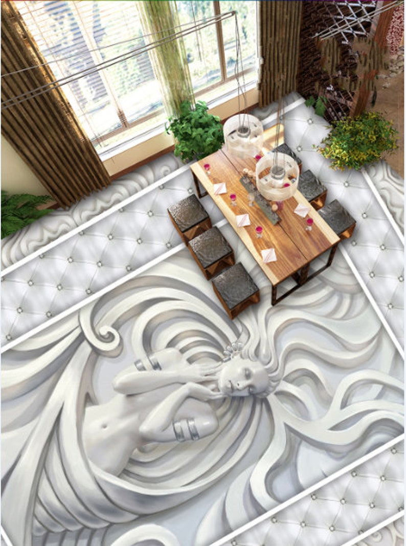 3D Woman Sculpture 0112 Floor Wallpaper Murals Self-adhesive - Etsy