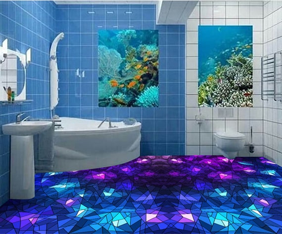 Alfombra Interior Bañera Índico Azulada