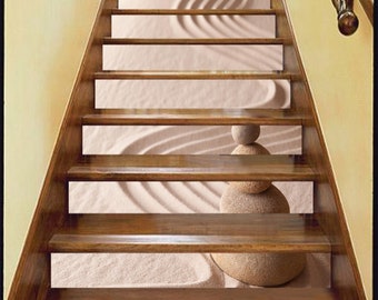 Déco Murale 3D Moon Tree 557 – Stickers Vinyle Pour Contremarches D'Escalier
