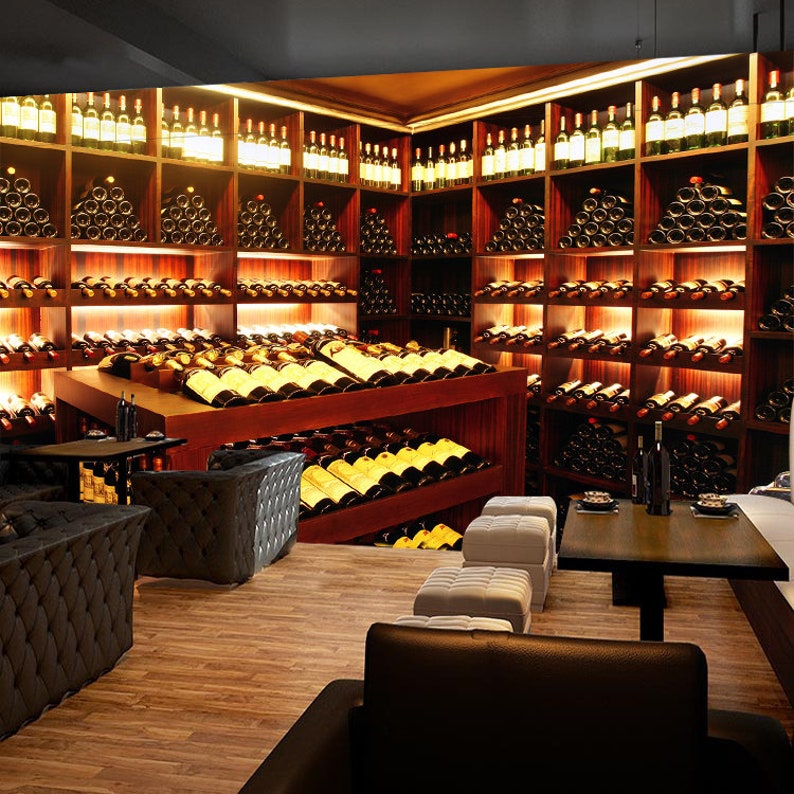 Wine Cellar 2264 Wallpaper Mural Self Adhesive Peel and Stick Etsy