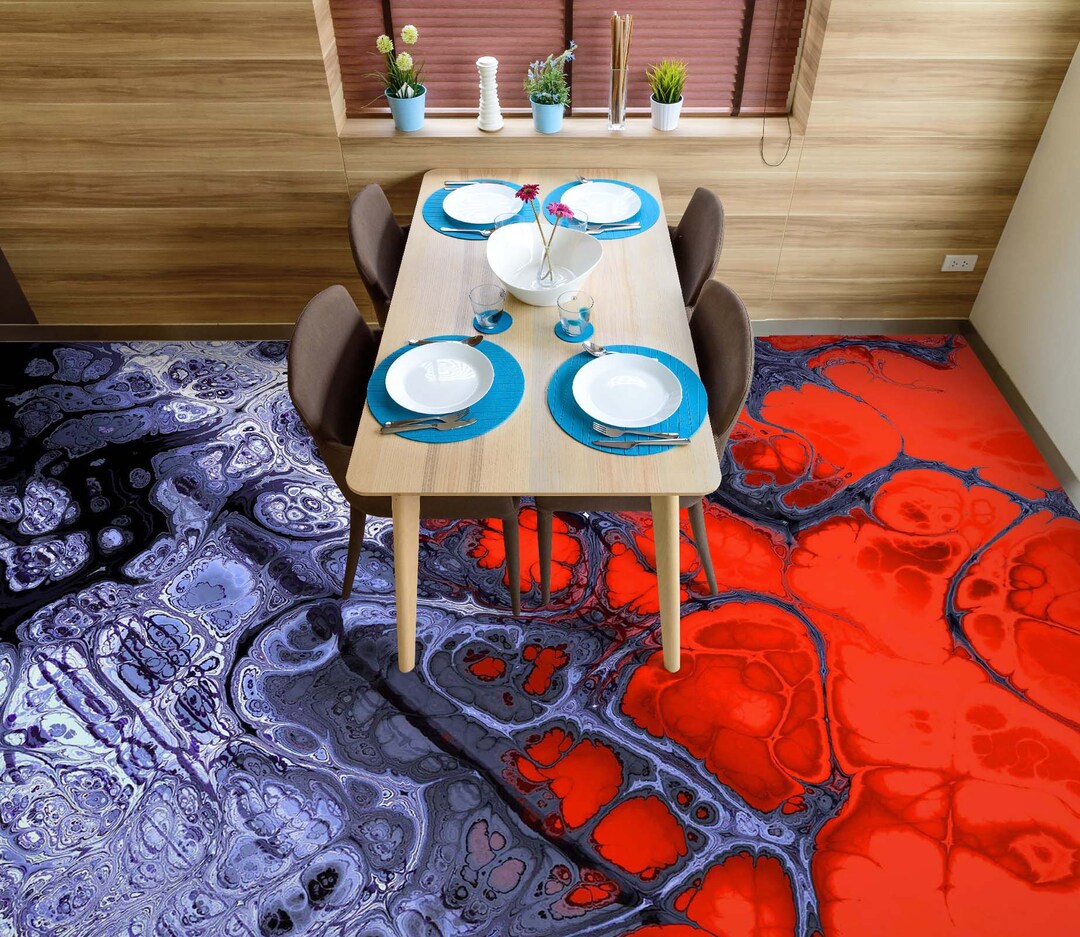 3D Red Bean Acacia 1490 Floor Mural  Wallpaper Murals Self-Adhesive Removable Print Epoxy