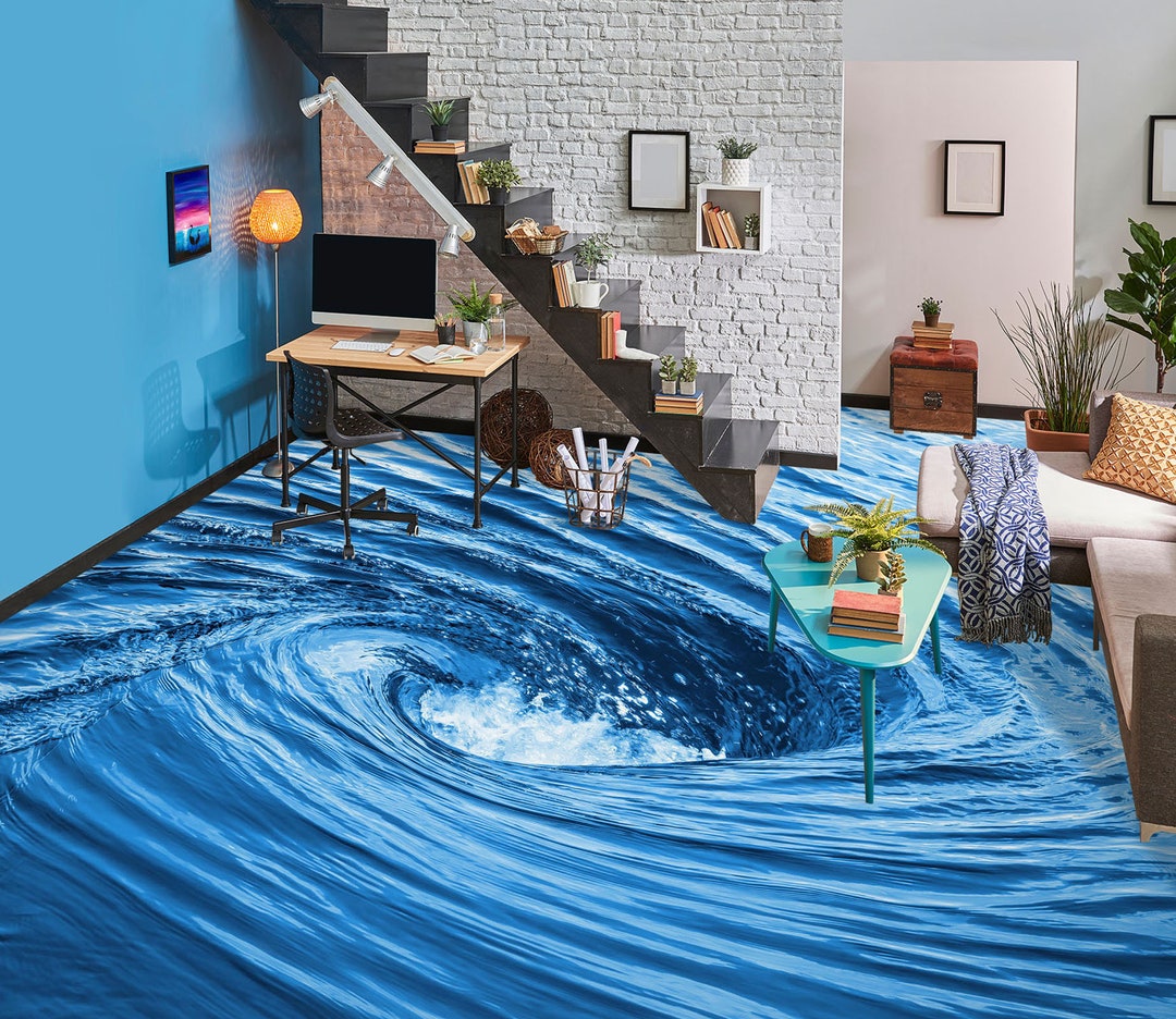 3D Sea Vortex 2642 Floor Wallpaper Murals Self-adhesive - Etsy