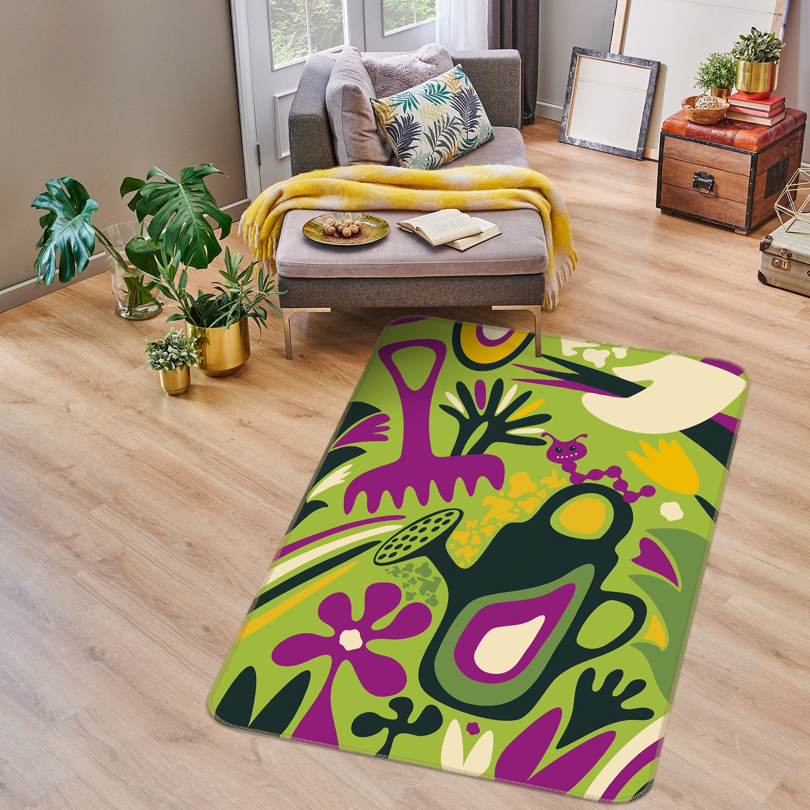 3D Watering Can FA1403 Floor Non Slip Rug Carpet Room Mat Etsy