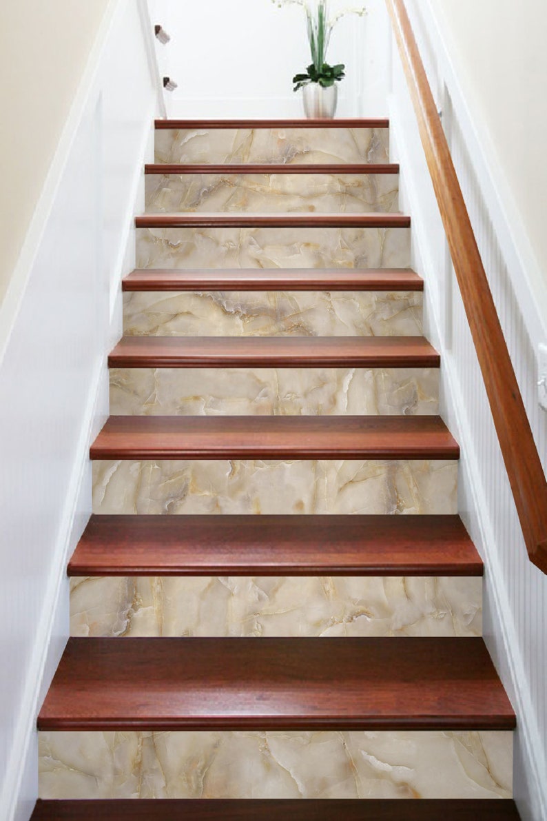 3D Yellow Doodle SS0390 Pattern Tile Marble Stair Risers Decoration Photo Self-adhesive Mural Vinyl Decal Wallpaper Murals Wallpaper Mural