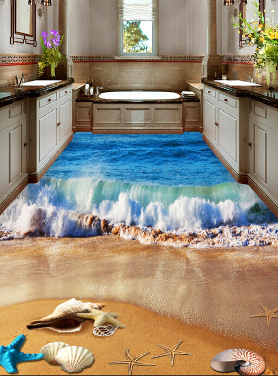 Peinture 3D de lion 9082 peinture peinte de plancher murals auto-adhésifs  amovibles plancher de bain de cuisine plancher imperméable à leau tapis mat  impression Epoxy YOYO -  Canada