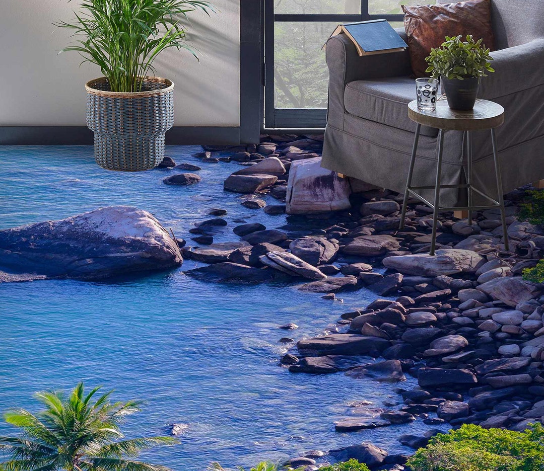 3D Seabed Wood Block 446 Floor Mural  Wallpaper Murals Rug & Mat Print Epoxy waterproof bath floor