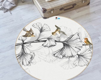 Ginkgo Leaves Rug - Etsy