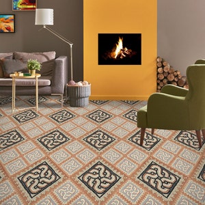 3D Art Pattern 2070 Floor Wallpaper Murals Self-Adhesive Removable Kitchen Bath Floor Waterproof floor Rug Mat Print Epoxy 2024