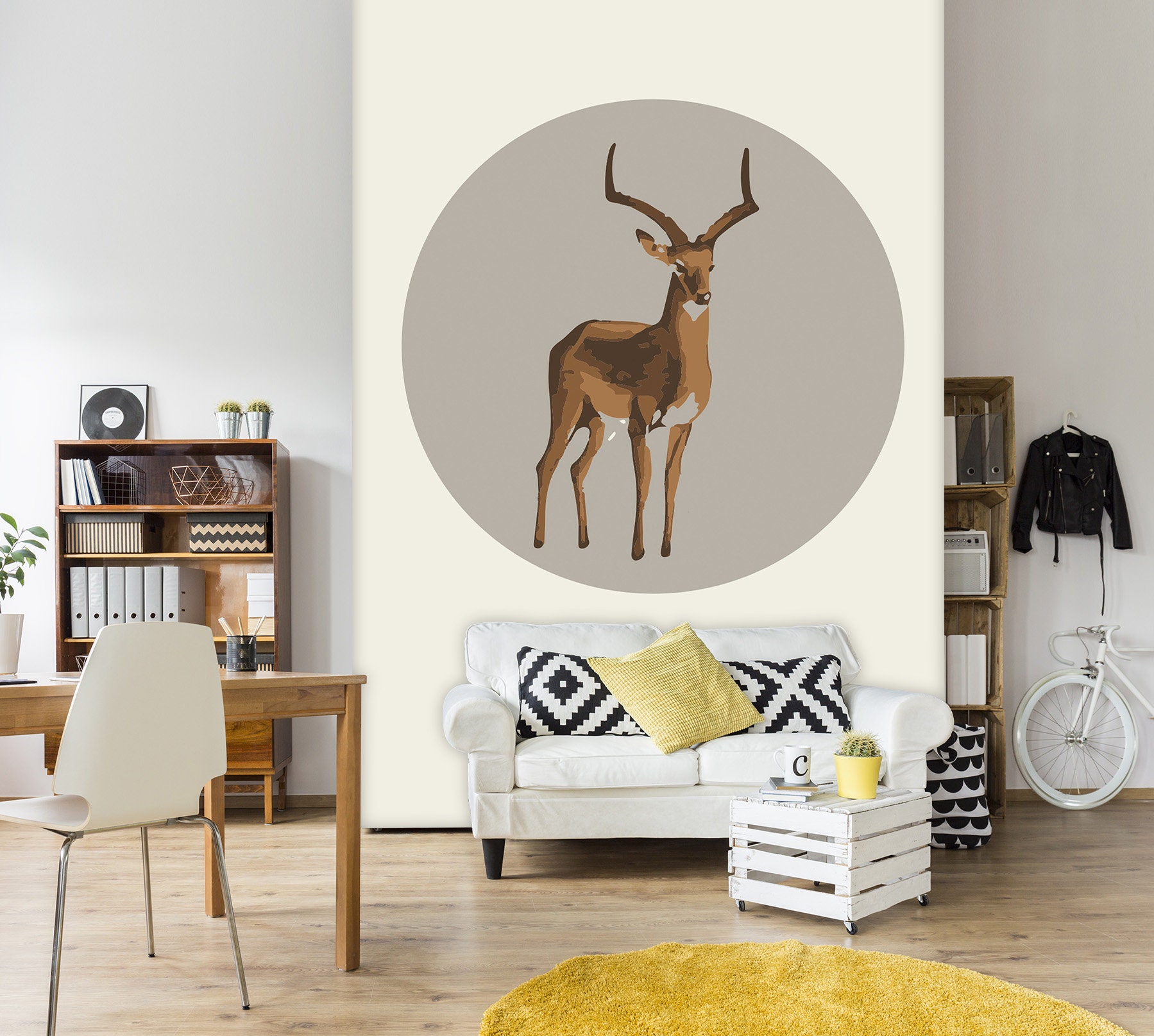 Cute Deer 1663 Wallpaper Mural Self Adhesive Peel and Stick - Etsy UK