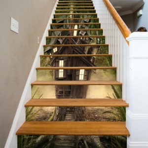 3D Fairy Tale Castle S579 Pattern Tile Marble Stair Risers Decoration ...