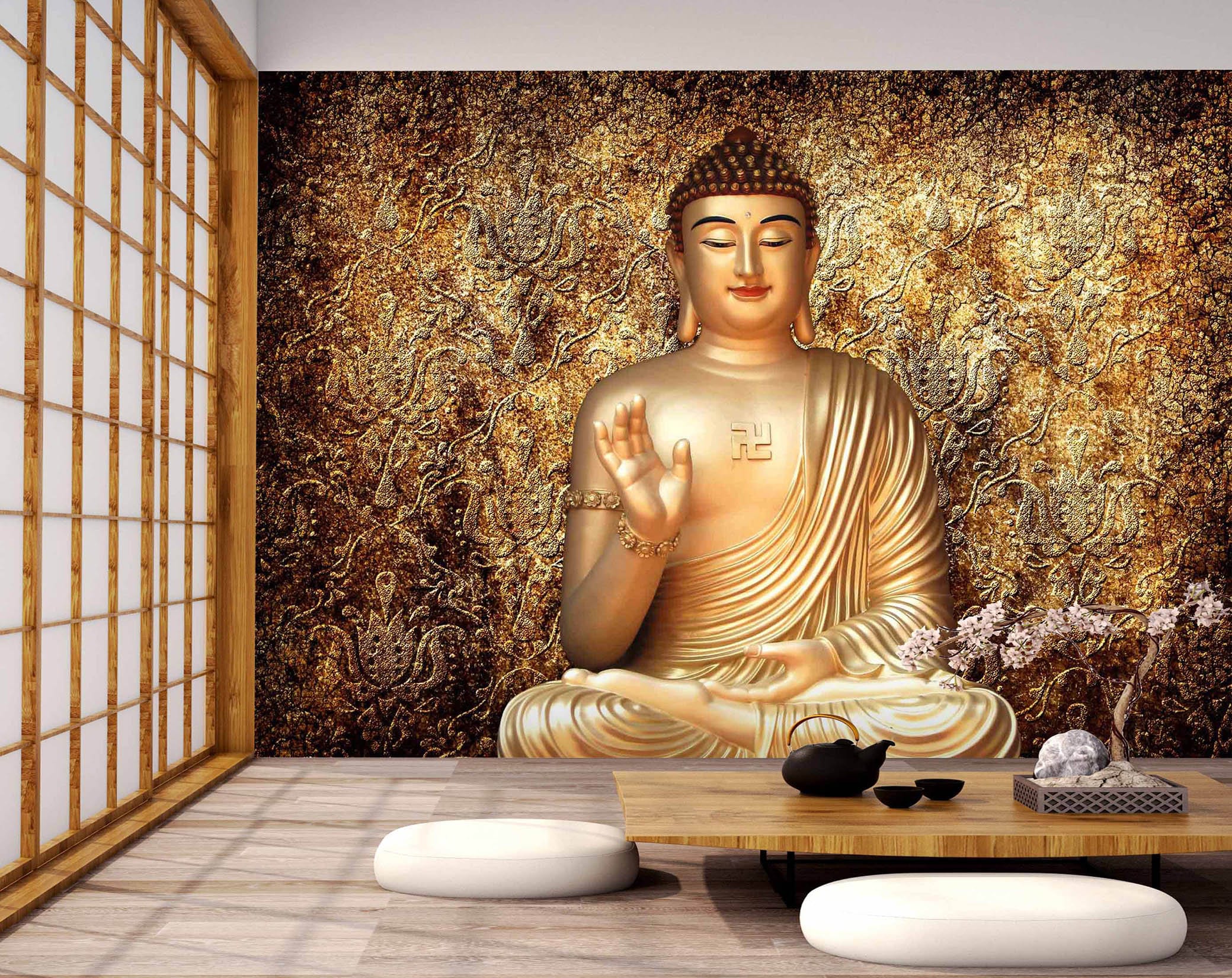 Lord Buddha 3D Wallpaper Print (24