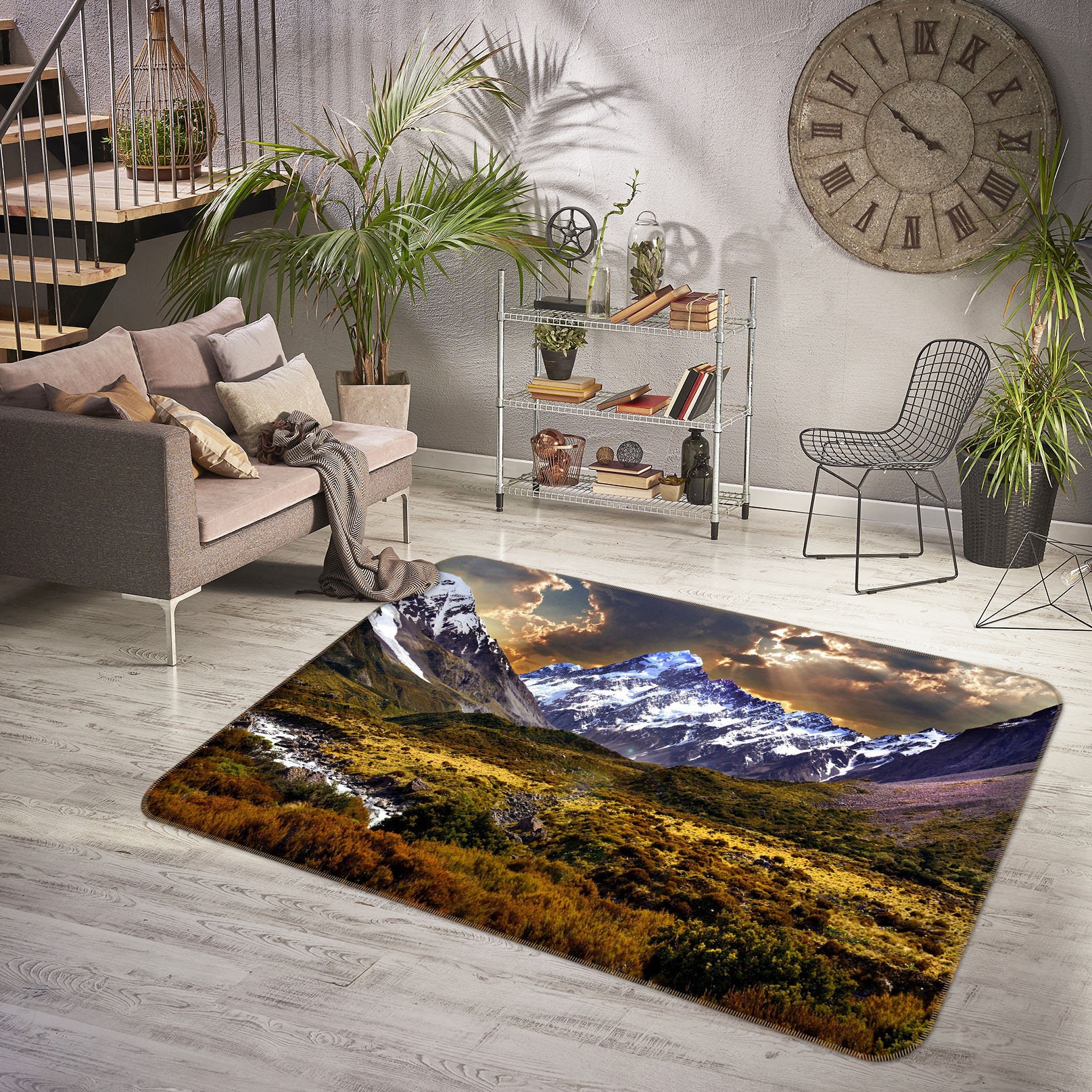 3D Snow Mountains FA237 Floor Non Slip Rug Carpet Room Mat Etsy