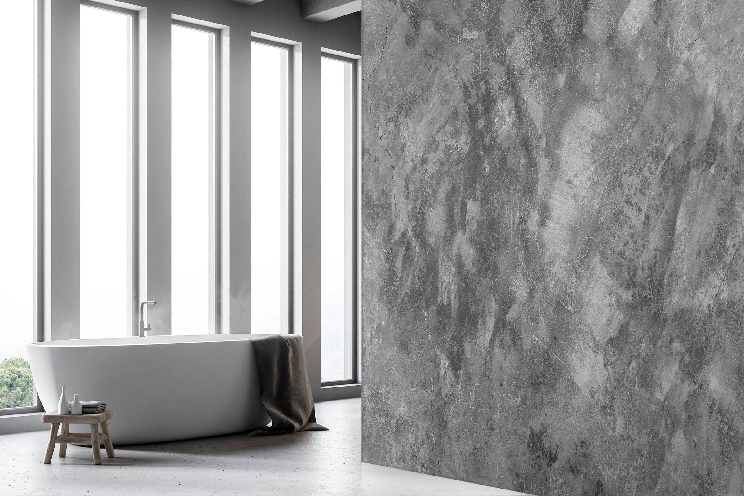 Gray Texture 1131 Wallpaper Mural Self Adhesive Peel and Stick Etsy