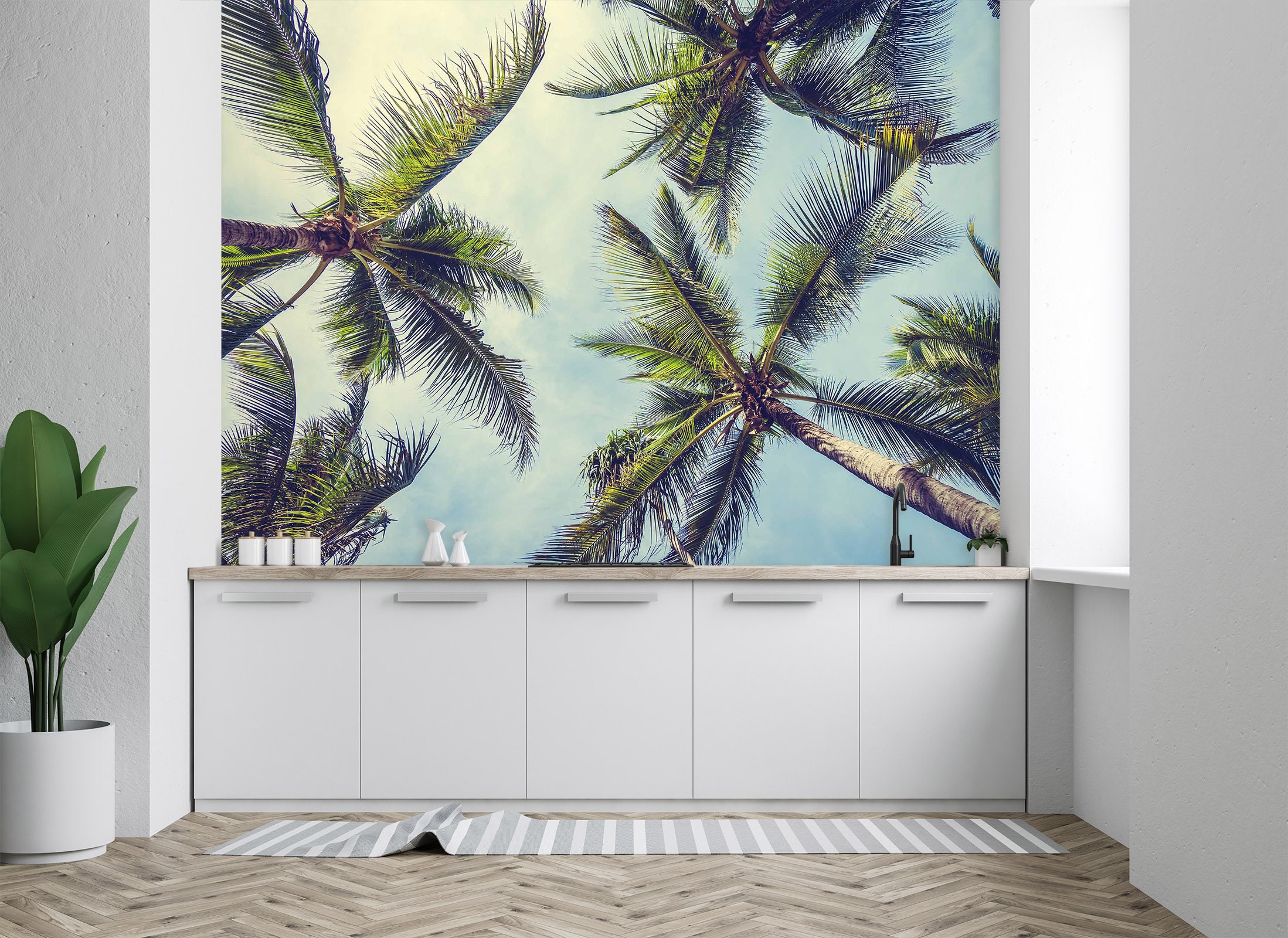 123x87312x219cm Coconut Tree 1026 Wallpaper | Etsy