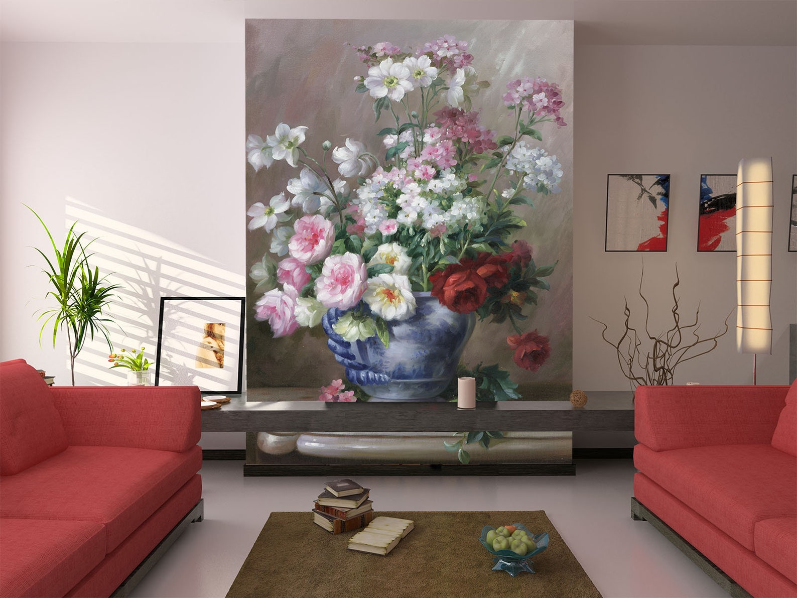 Vase Chrysanthemum 1934 Wallpaper Mural Self Adhesive Peel and - Etsy