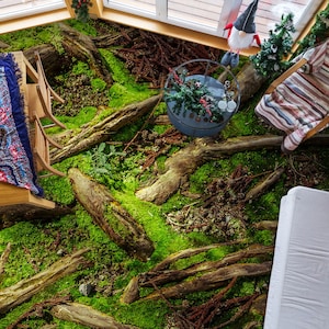 3D Radici della Foresta 1338 Pavimento Carta da parati Murales Autoadesiva Rimovibile Cucina Bagno Pavimento Impermeabile Tappeto Tappetino Stampa Epossidica 2024