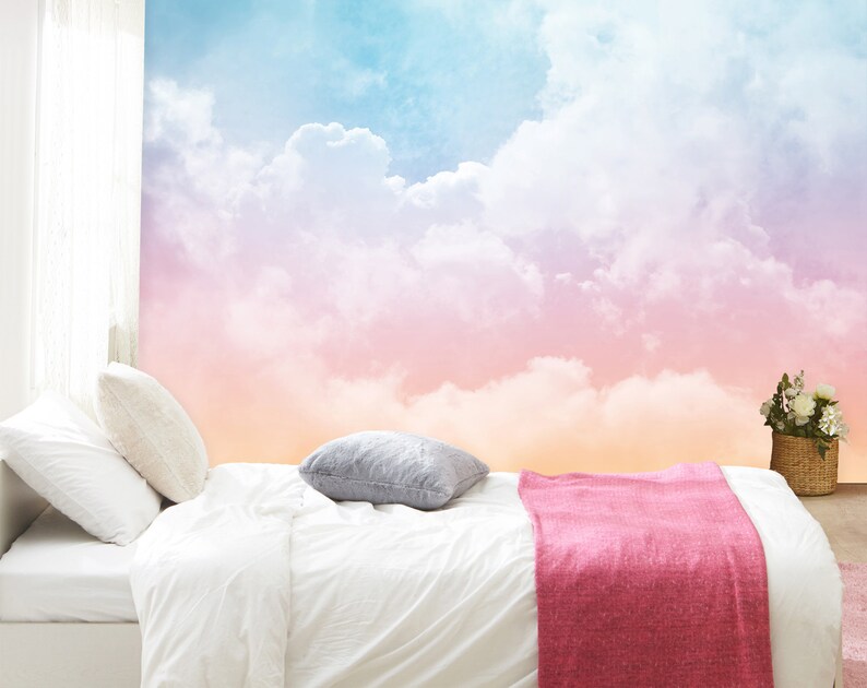 123x87312x219cm Pink Clouds 742 Wallpaper Mural - Etsy