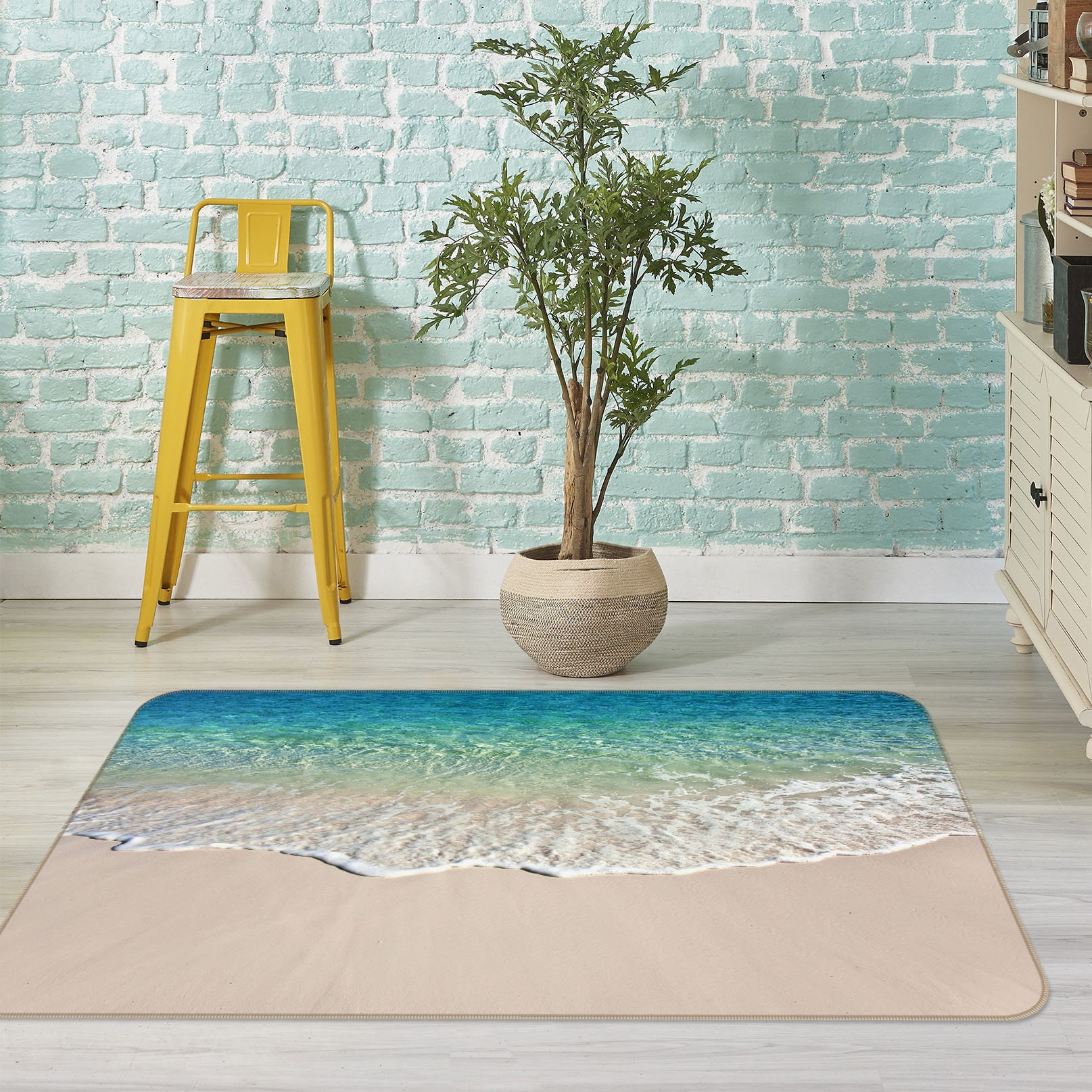3D Summer Beach FA1260 Floor Non Slip Rug Carpet Room Mat Etsy
