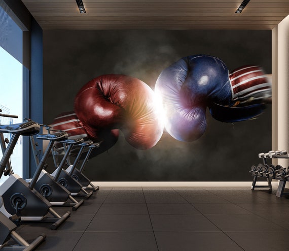 3D Boxing Attraction 5165 Gym Sports Wallpaper Mural Self Adhesive Peel and  Stick Wall Sticker Wall Decoration Removable Workout Training