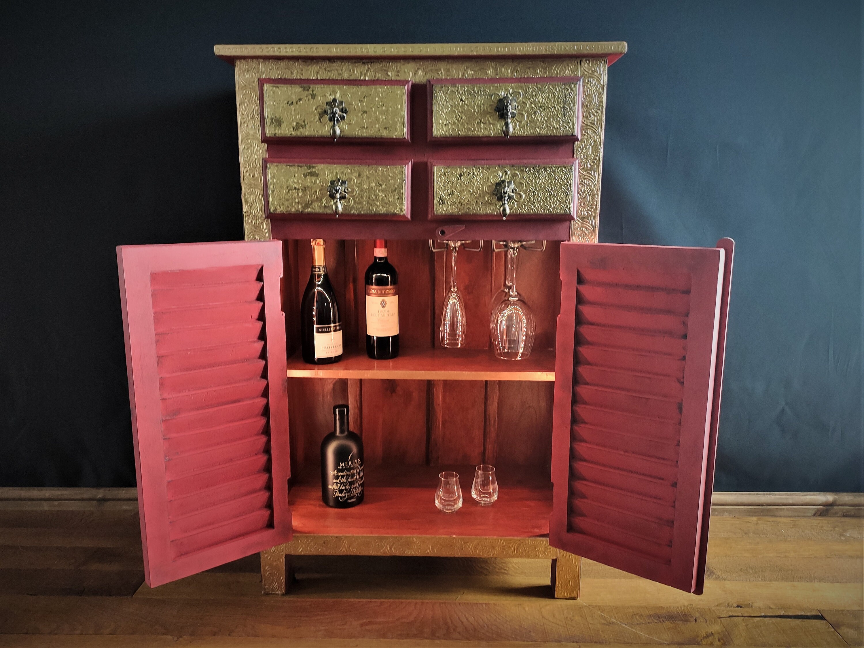 Armario de bebidas gabinete de ginebra con luces LED | Etsy