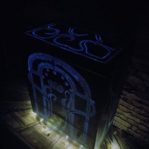 Cabinet, Sideboard, Glow in the dark Lord of the Rings inspired art image 9